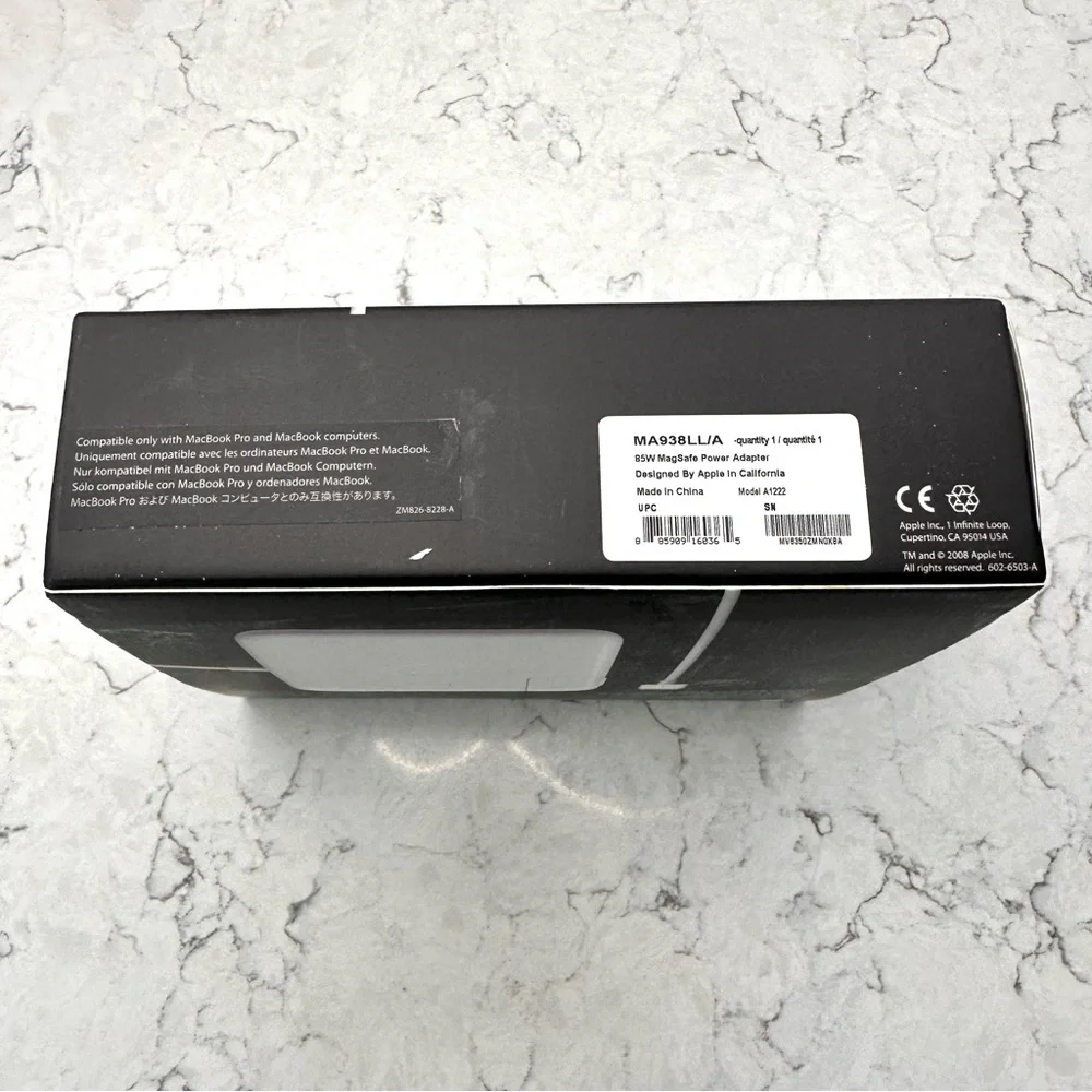 Apple MagSafe 85W AC Adapter For Macbook and Macbook Pro A1222